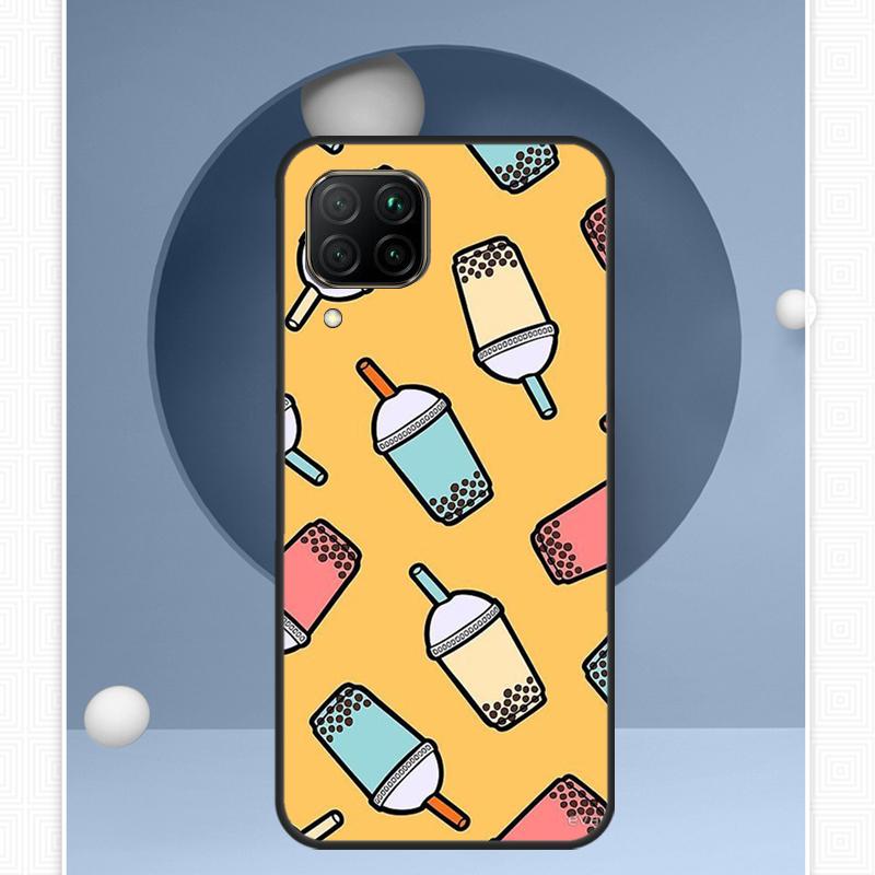 Boba Milk Tea For Huawei Nova 12s 12i 11i 8i Y91 Y60 Y70 Y72 Y90 Y61 9 10 SE P20 P40 Lite P30 P60 Pro Case
