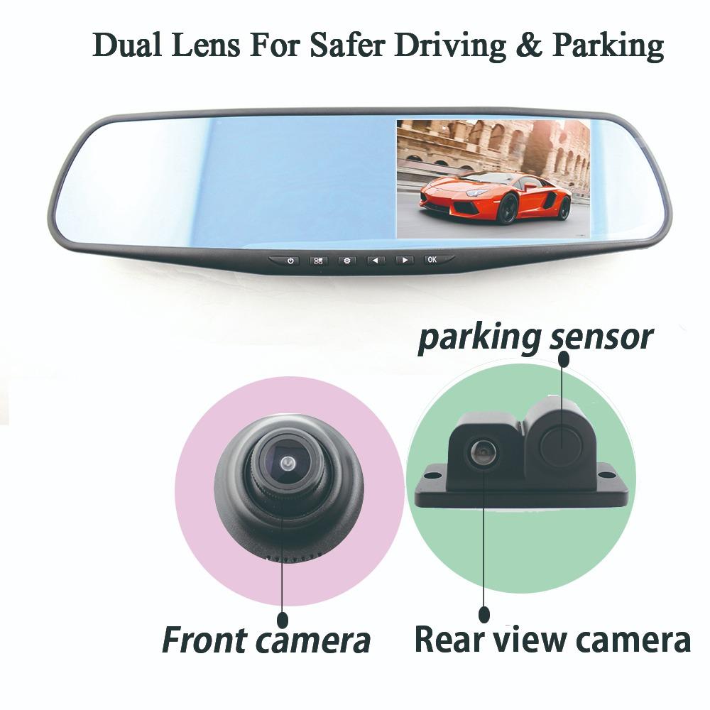 Car Reversing Aid System with camera and parking sensor