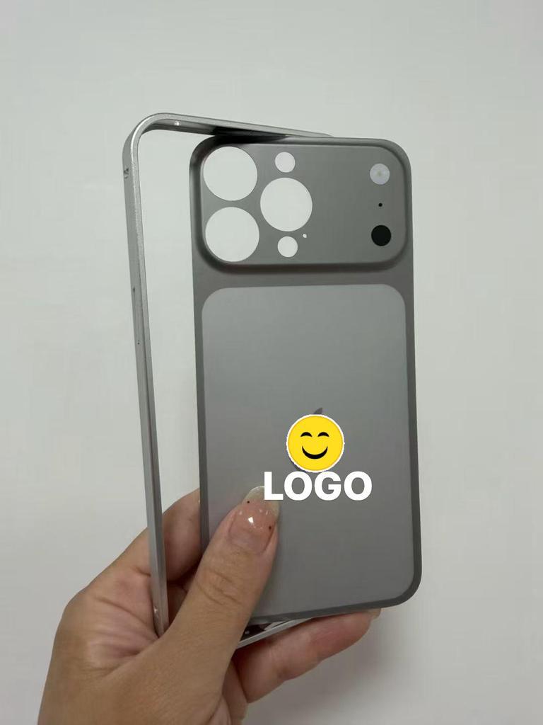iPhone 13-16 Protective Case with Metal Back Panel and iPhone 17 Frosted Back Film