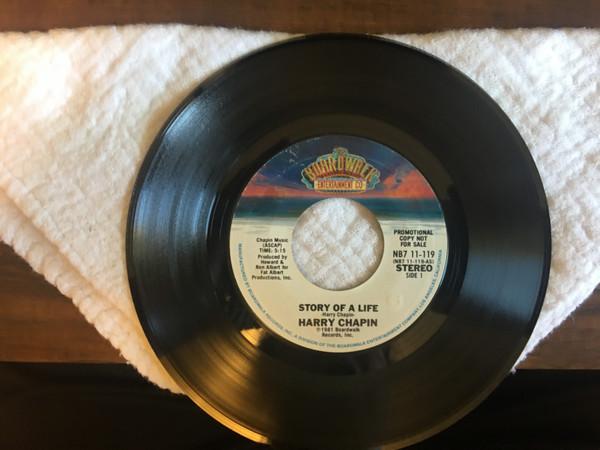 7-дюймовая пластинка HARRY CHAPIN Story Of A Life NB711119PROMO The Boardwalk E 1981 США Рок Б/у