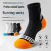 Men's Marathon Mid-Calf Socks - Terry Bottom, Sweat-Absorbent, Breathable, Plus Size Sports & Basketball Socks