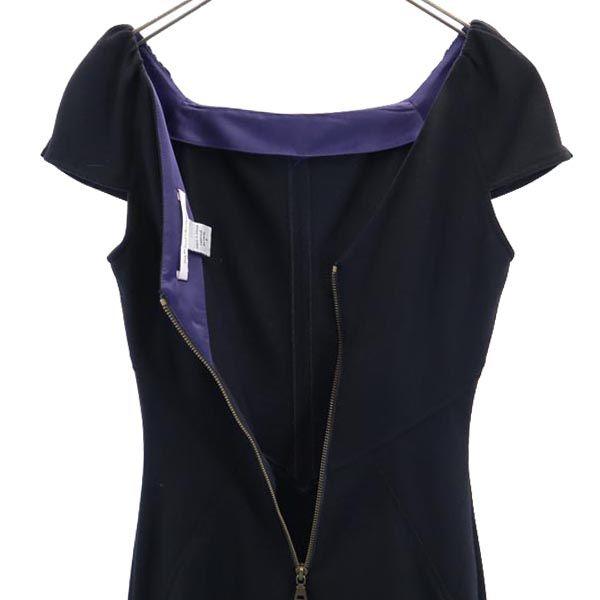 Diane von Furstenberg שמלת גוף קצרת שרוולים 2 שחור נשים משומש