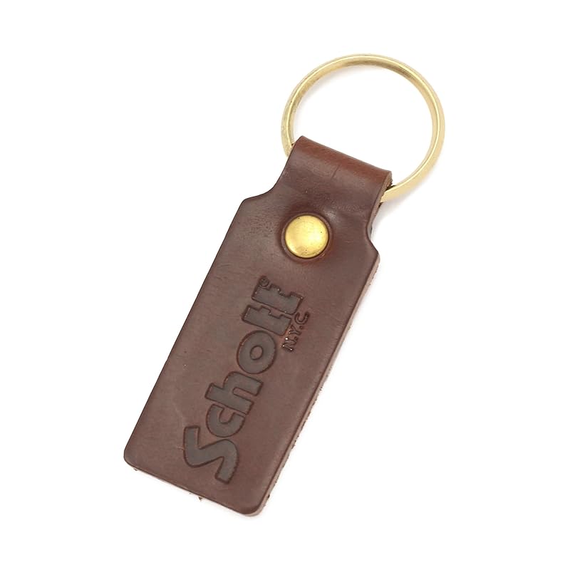 

[Schott] КОЖАНЫЙ БРЕЛОК ДЛЯ КЛЮЧЕЙ ИЗ КОЖИ HORWEEN мужской F 050 коричневый 782-5970019