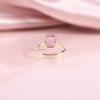 Big Gemstone Ring 3Ct S925 Sterling Silver With Natural Crystal Topaz Ring Square