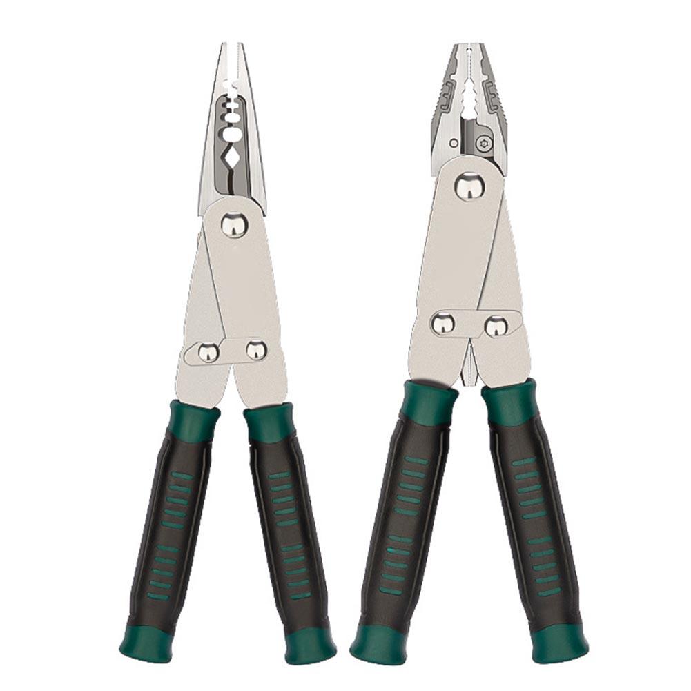 Multifunctional Pliers Needle-nose Design Flat-nose Gripping Wire Cutting Stripping Tool For Electrical Work Accessories
