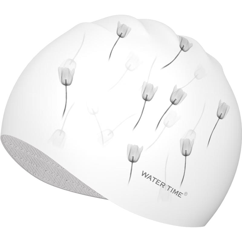 WATERTIME Professional Silicone Swimming Cap for Long Hair
