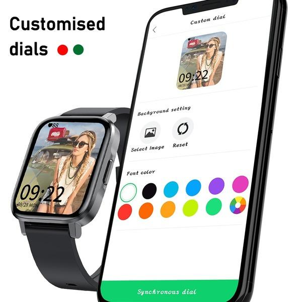 NORTH EDGE Sportovní fitness hodinky s plně dotykovým displejem IP67 Vodotěsné Bluetooth chytré hodinky pro Android iOS