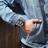 CURREN Modische Herrenuhr Luxusmarke Herren Multifunktions-Sportuhr Lederarmband Wasserdichte Quarz-Uhr Geschenk für Männer