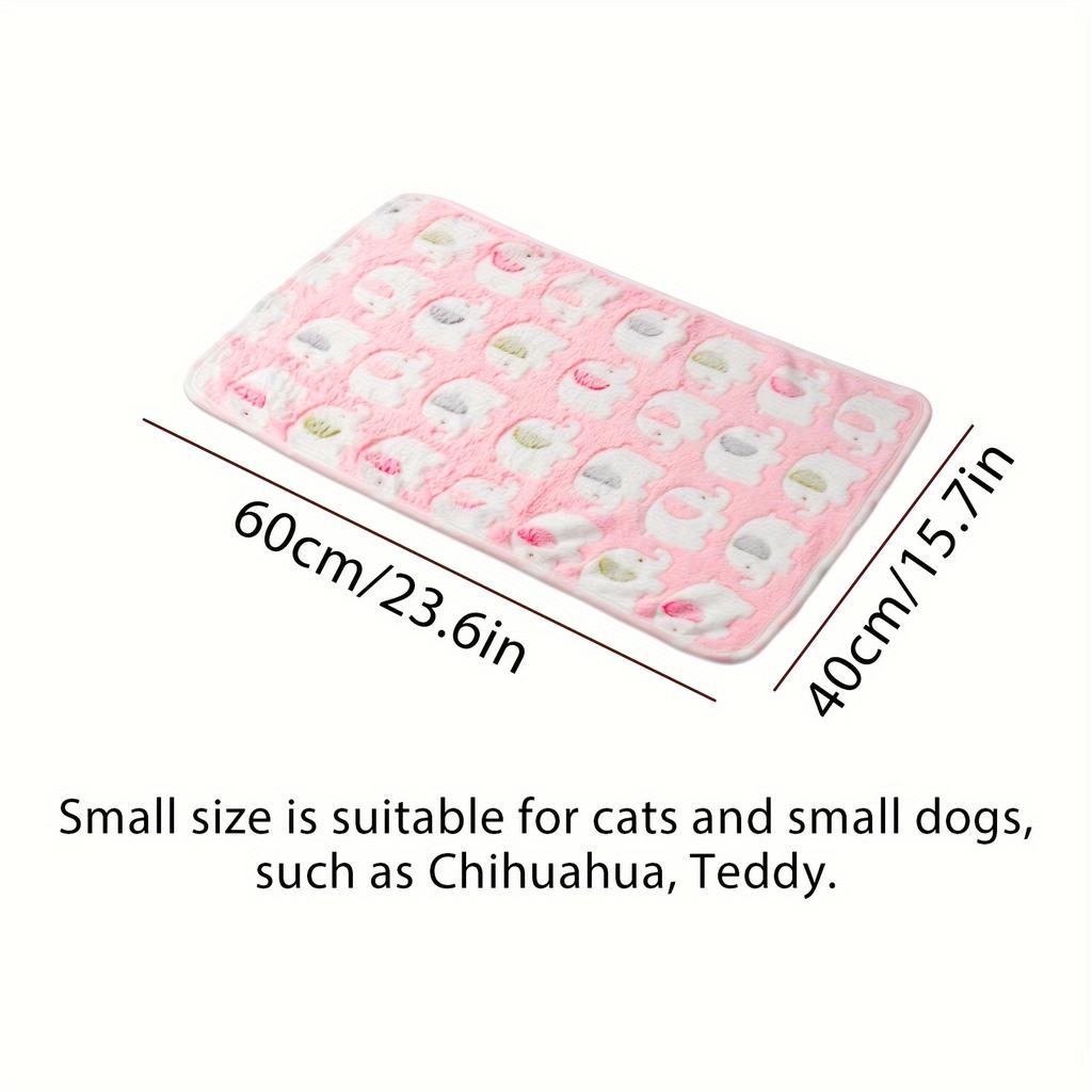 3Pcs Blankets Super Soft Fluffy Premium Cute Elephant Pattern Pet Blanket Flannel Throw For Dog Puppy Cat Pet Supplies