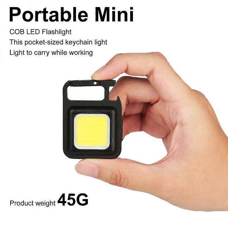 10pcs Multifunctional Mini LED Flashlight Work Light Portable Pocket Flashlight Keychains Outdoor Work