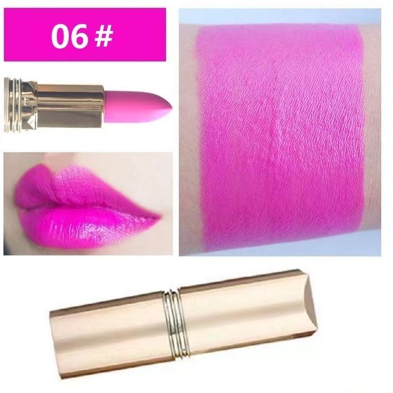 

Губная помада Водостойкая долговечная красная помада Устойчивая розовая помада для губ Бархатная губная помада Косметика для девочек и женщин Макияж 6#