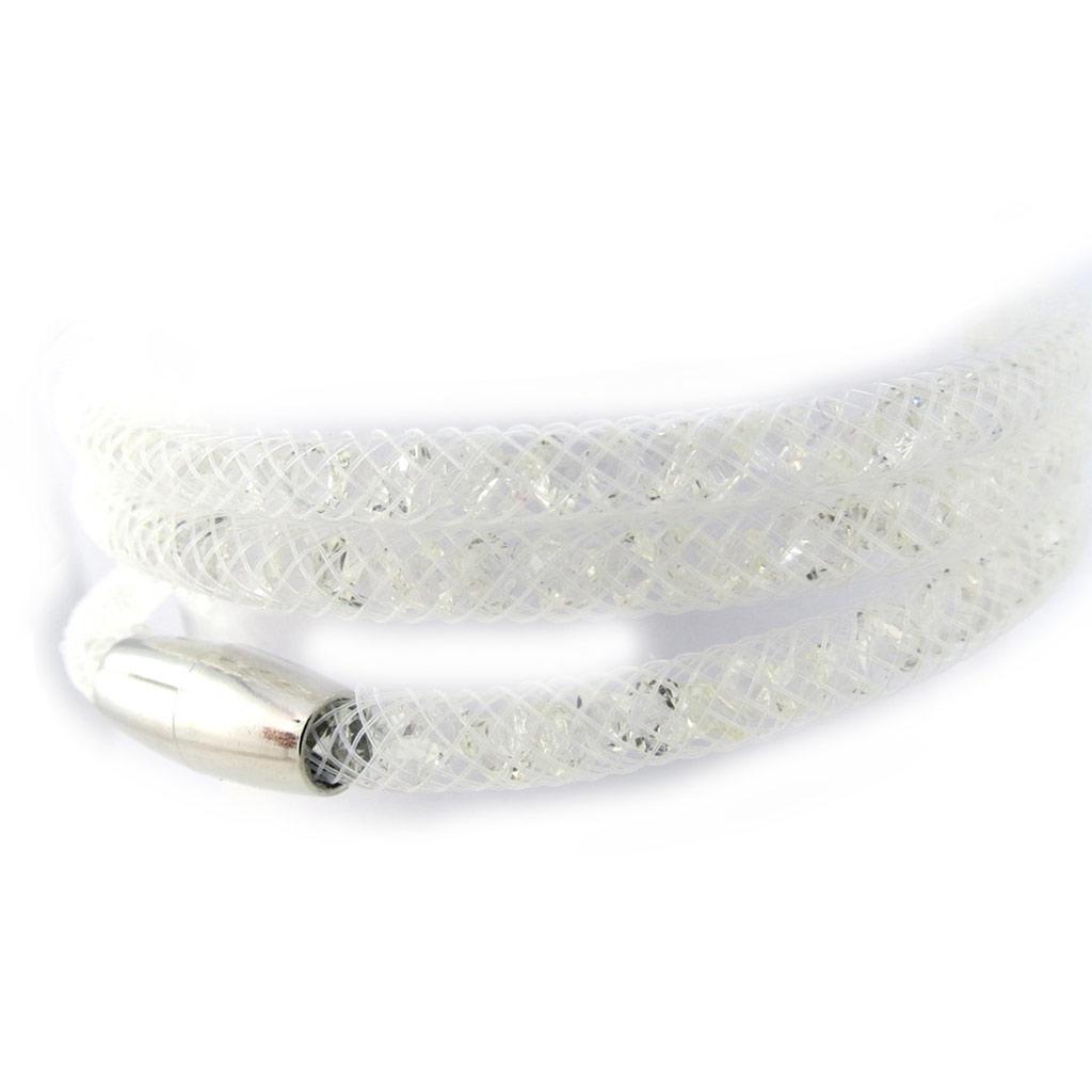 

Les Trésors De Lily [M4109] - Белый дизайнерский браслет Jewels (3 ряда - 5 мм)