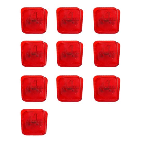 10Pcs Colorful Transparent Binder Clip Set Cute Plastic Paper Clamps for Office School Test Papers Bills Study Materials Desktop Organization Supplies