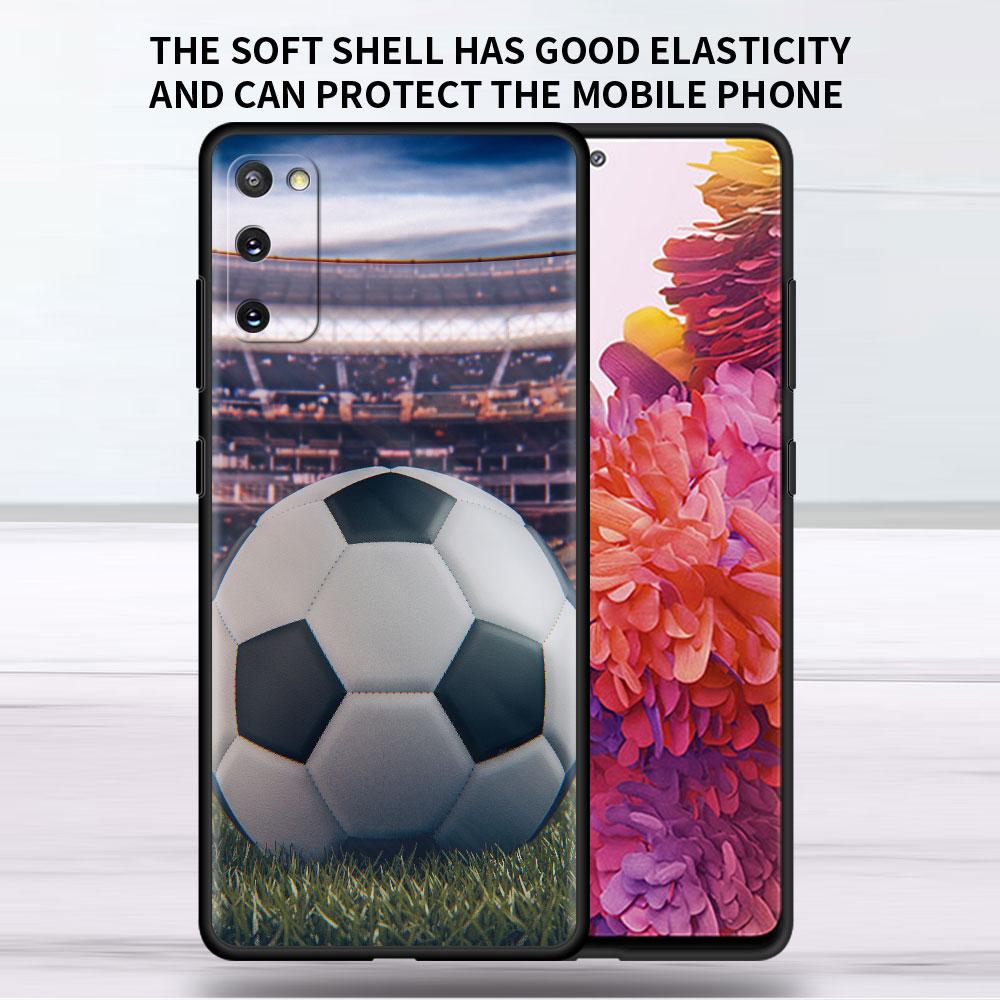 Custodia Morbida Per Samsung Galaxy Note 20 Ultra 10 Plus Lite A50 A70 A20 A40 A20e 9 8 A60 A10e Funda Cover per Telefono I Love Football Capa