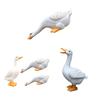 1/3pcs Duck Garden Landscape Figurines Ornament Resin Decorative Duck Statue Waterproof Handicraft Holiday Gift Backyard Decor