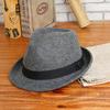 Pánský fedora klobouk z čisté vlny Klasický britský styl Jazzový klobouk pro pány Zimní teplý Retro vintage kšiltovka Venkovní