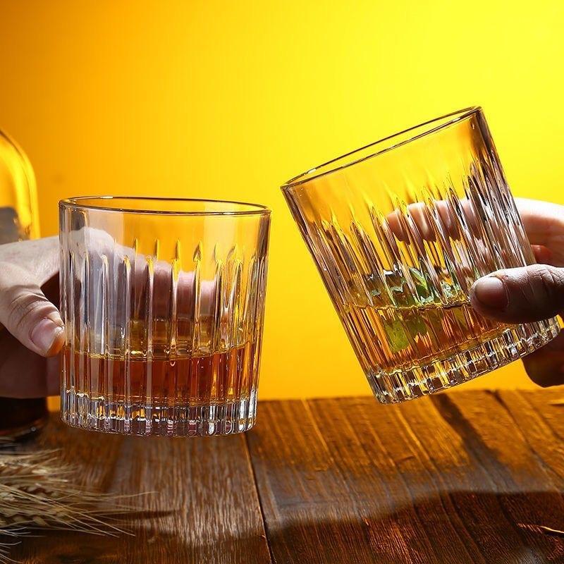 Whiskey glass household European crystal glass foreign wine cup creative ins wind beer cup bar set