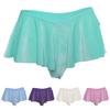 Ruffle V Waist Γυναικείο Σορτς Μονόχρωμο Χαμηλόμεση Φαρδύ Μίνι Σορτς Γυναικεία Ρούχα