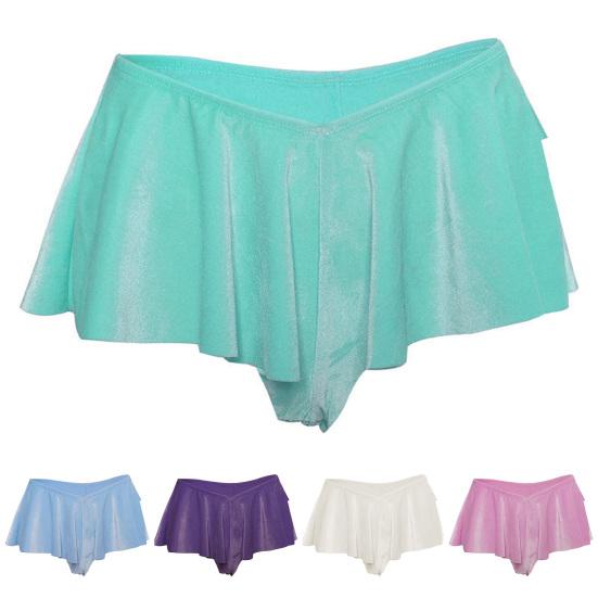Ruffle V Waist Γυναικείο Σορτς Μονόχρωμο Χαμηλόμεση Φαρδύ Μίνι Σορτς Γυναικεία Ρούχα