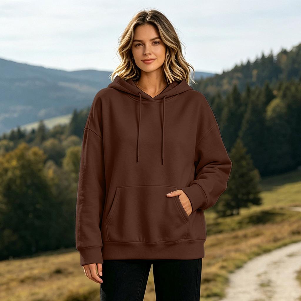 Sweat à capuche décontracté pour femme pour le printemps et l'hiver