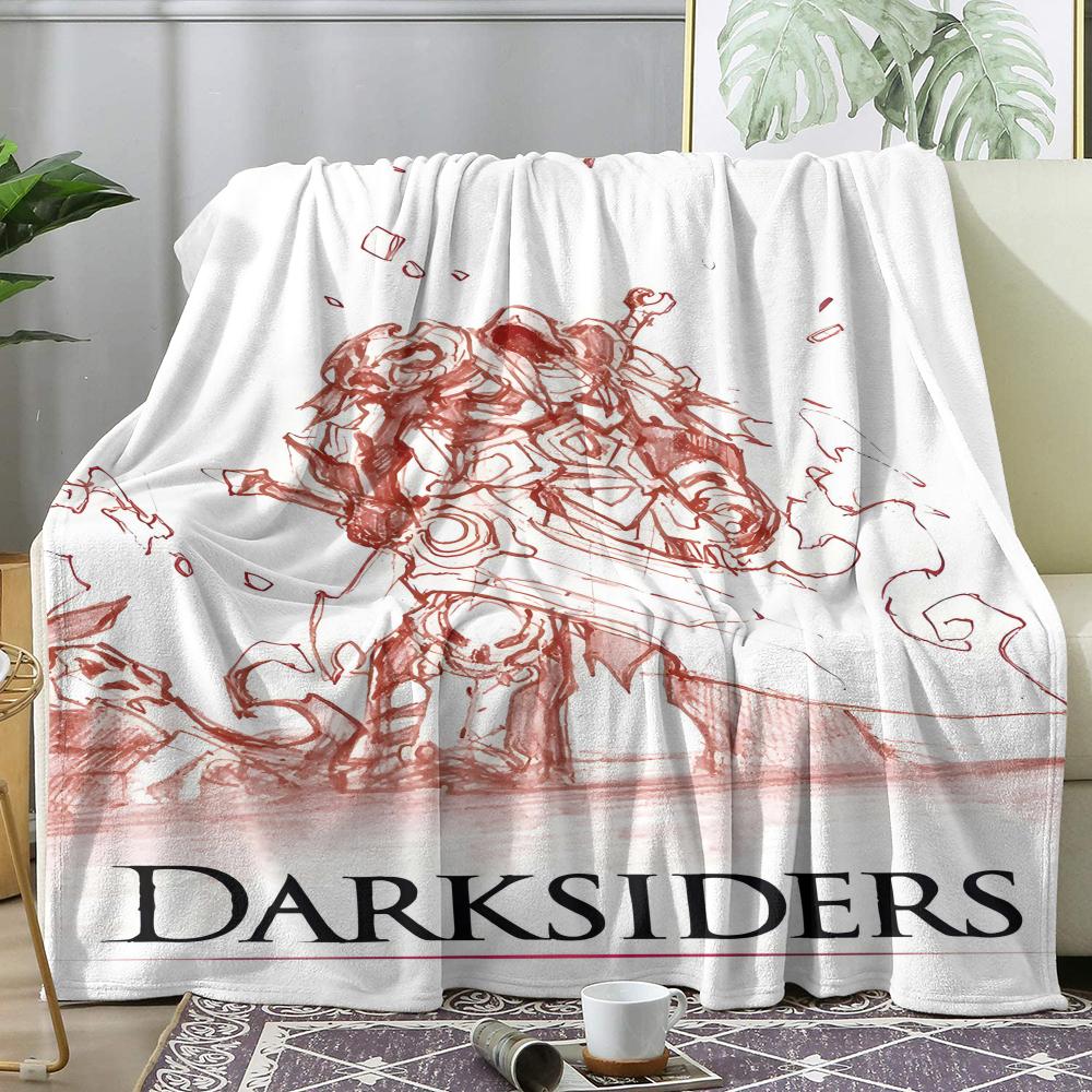 D-Darksiders Throw Soft Flannel Throw Summer AC Blanket Lightweight Cool Nap Blanket for Sofa Bed Couch Travel