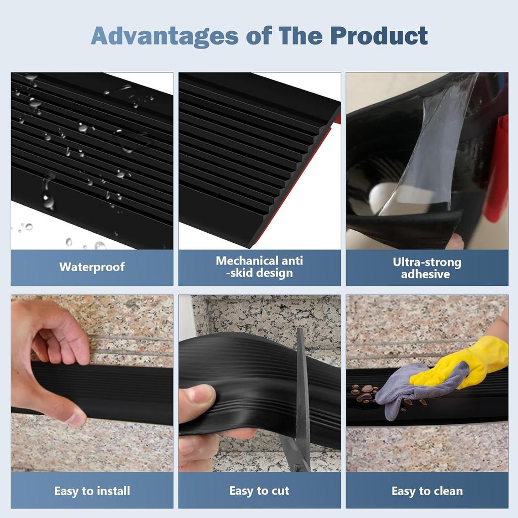 3M Self-Adhesive PVC Stair Anti-Slip Strip | 1 Roll Stair Edge Protector, Waterproof, Wear-Resistant for Indoor & Outdoor Steps