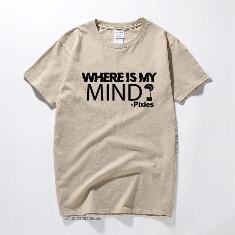 

Pixies Where Is My Mind T-Shirt Music Song Rock Band Festival Tour Unisex Tee New Summer Top Cotton T Shirt Men Euro Size M