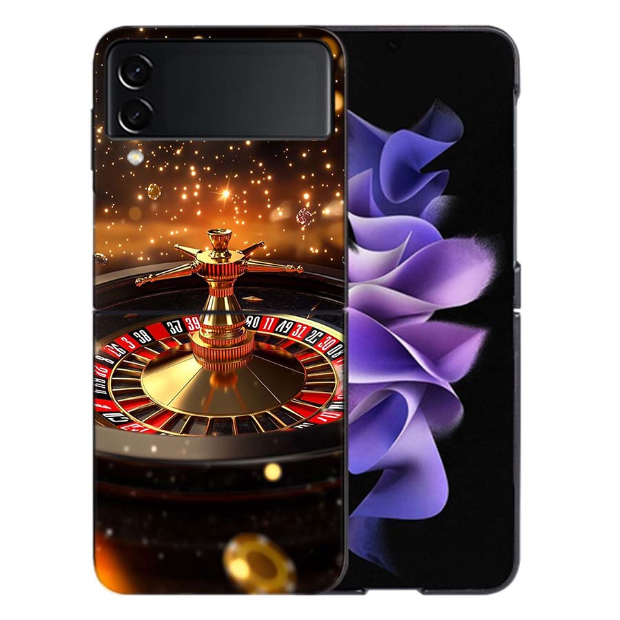 Russian Lucky Roulette Coque For Samsung Z Flip7 6 Galaxy Case Shockproof Z Flip5 Z Flip3 4 5G Hard Cover Phone TPU PC Hard Fun