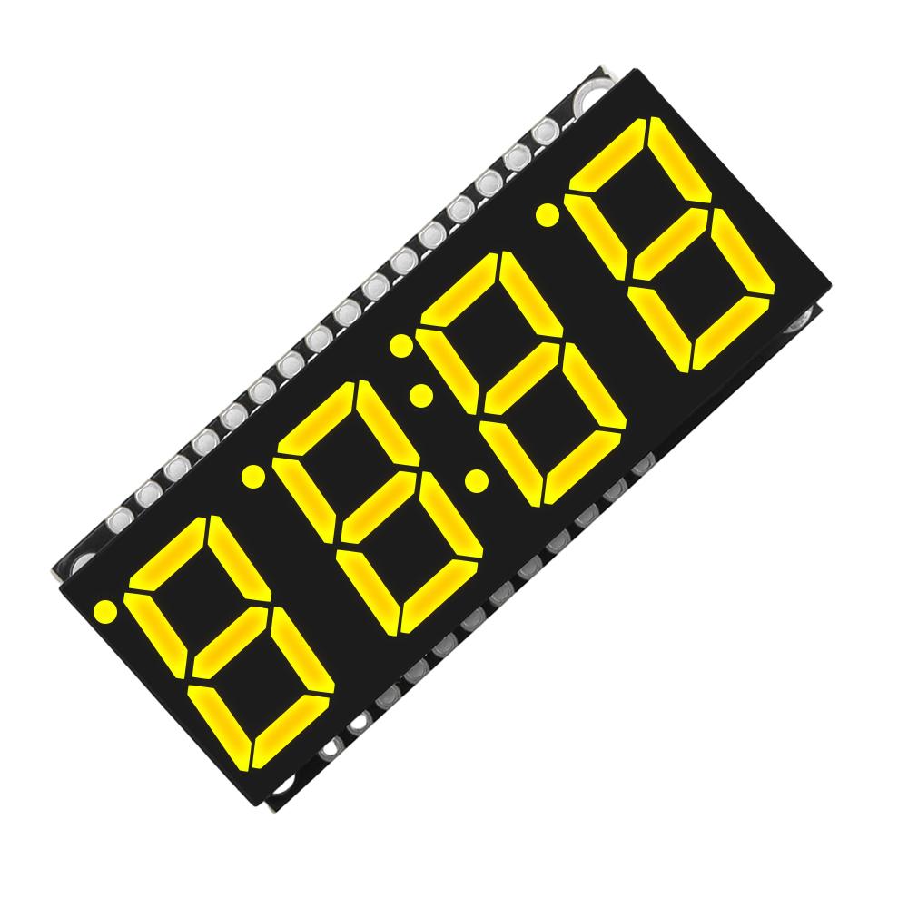 HT16K33 LED-Anzeigemodul 0,56” 4-Bit 7-Segment-Anzeigemodul Uhrmodul Grün Rot Weiß Gelb Blau Anzeige