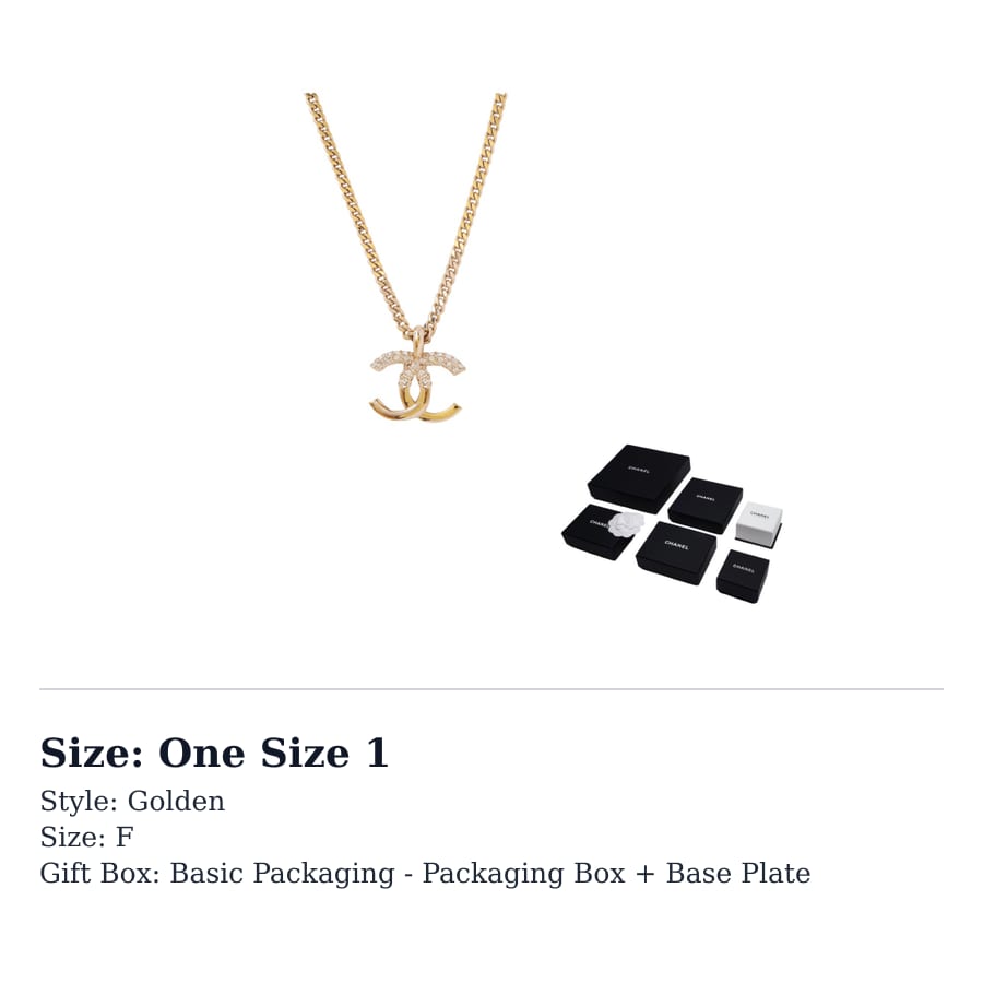 CHANEL Double C Metal Necklaces Women`s