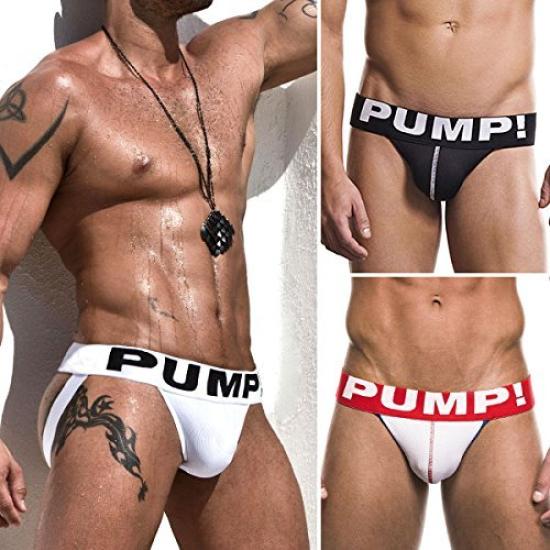 Jock Strap Butt Crack Supporter M WHITE [Pump!] Men's