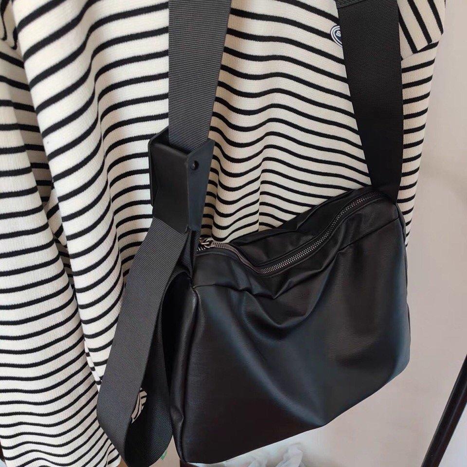 Versatile Pu Stylish And Simple Large Satchel Women'S Large Bag Crossbody Shoulder Large Capacity Bag Messenger Bag
