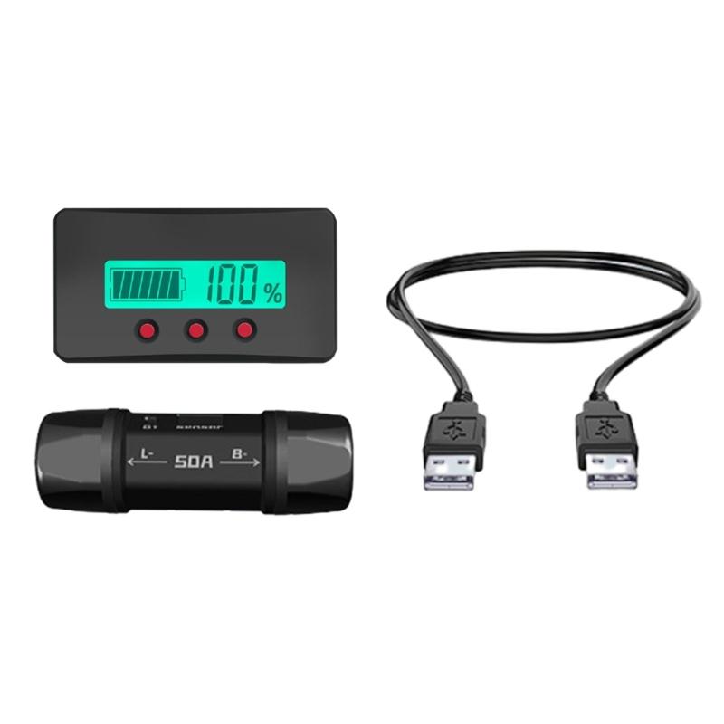 

Digital Battery Capacity Indicator Coulomb Meter for Car Adjustable Voltmeter Voltage Protector Electric Quantity Meter