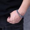 8mm Dumortierite Fleur de Lis Good Luck Bracelet Prayer Beads Bracelet [Coai]