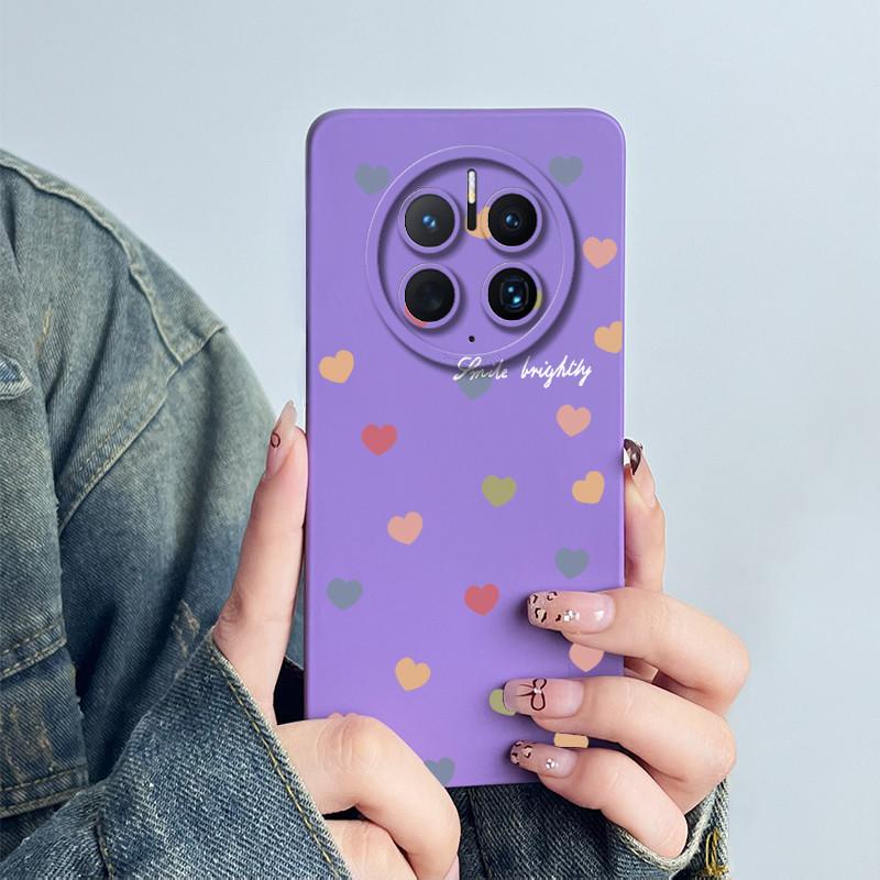 

For Huawei Mate 50Pro Phone Case 50 Pro DCO-LX9 Cover Silicone Sweet Painted Shell Cartoon Funda Printed Protective Casing Coque Huawei Mate 50Pro