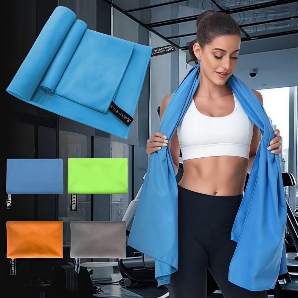 Microfiber Sweat-absorbing Towels Quick-drying Compact Fitness Towel 76×152CM Portable Running Towel Sports, Swimming, Etc
