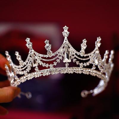 Copricapo da Sposa Super Fata Corona di Strass Fascia Accessori Abito da Sposa Foto in Studio Oggetti di Scena