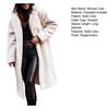 Winter Plush Hooded Long Coat Women Solid Color Long Sleeve Autumn Single Button