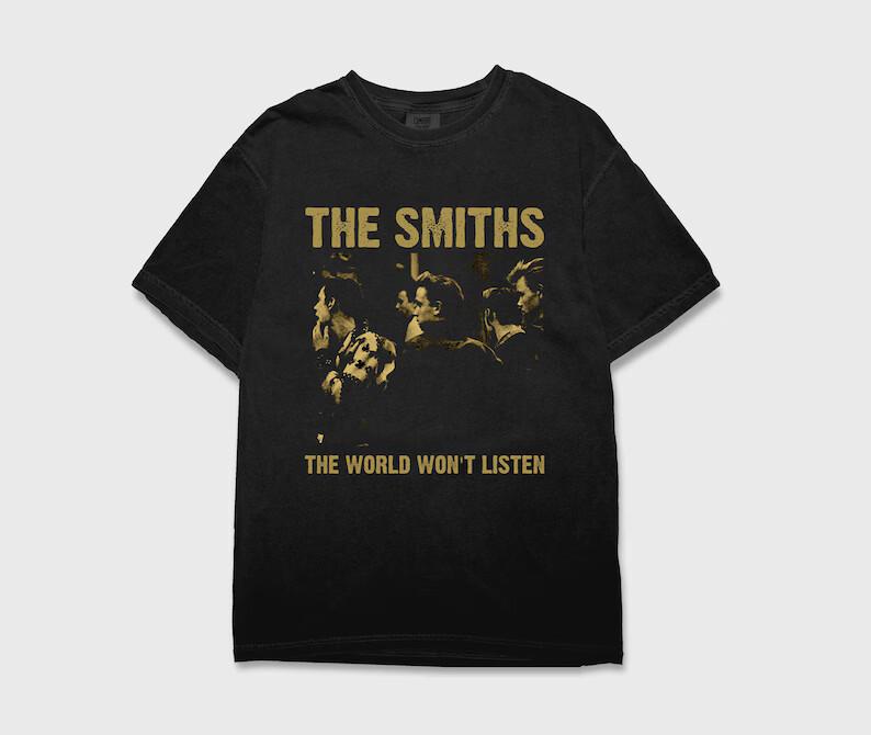 The Smiths the World Won t Listen Vintage Shirt 90s Retro Band Tee XXXL