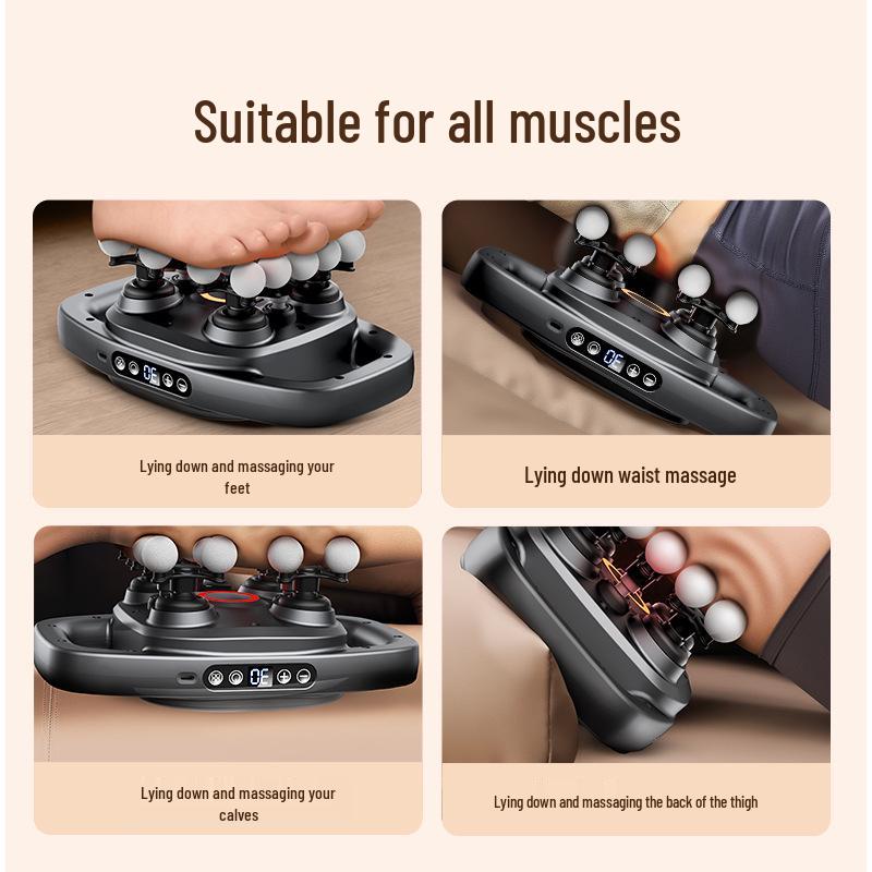 12-głowicowy masażer pistoletowy LCD do głębokiego rozluźnienia całego ciała