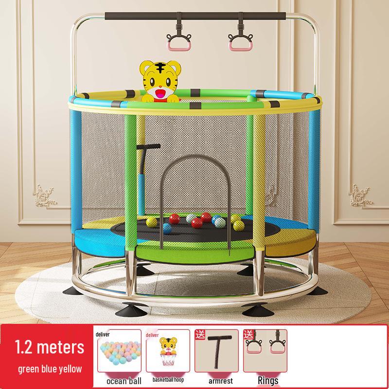 Indoor/Outdoor Children's Mini Trampoline for Family Fun and Growth