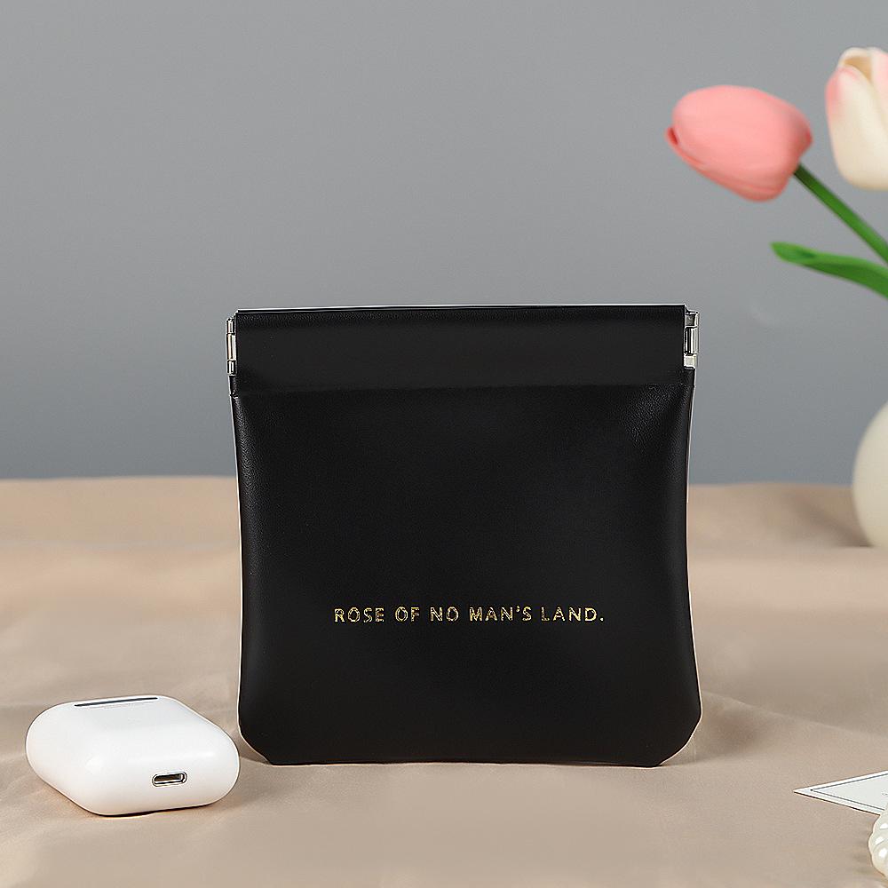 Spring Clip Red Envelope Multifunction Organizer: Portable Data Cable & Jewelry Holder with Auto Closure Coin Pouch