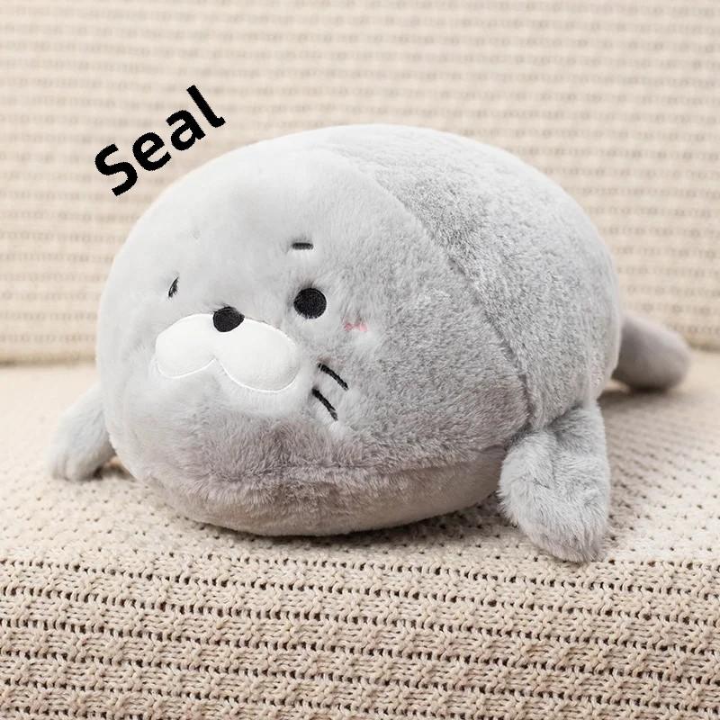 

Милые плюшевые игрушки в виде рыбы-клоуна, осьминога, тюленя, аквариума, морских существ, рыбы-капли, морских животных, мягкие куклы, для мальчика, для девочки, кавайные подарки на день рождения