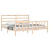 VidaXL Bed Frame with Headboard 200x200 Cm Solid Wood 3191926