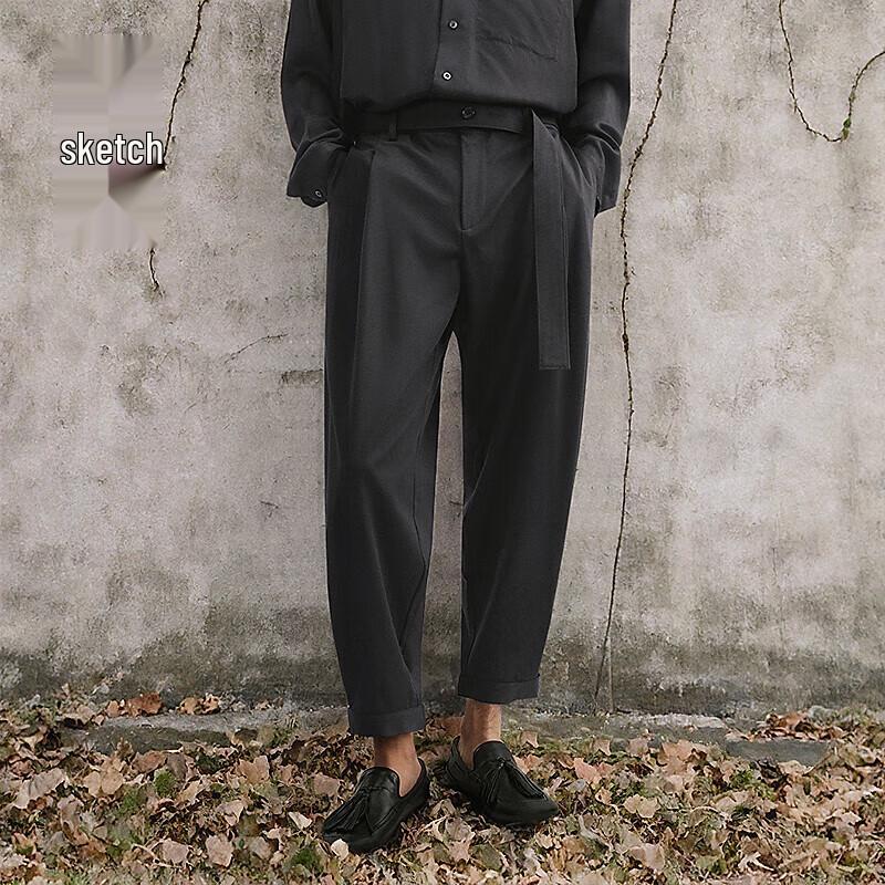 

Suxie Men s 2025 Spring Loose Tapered Casual Pants 2XL