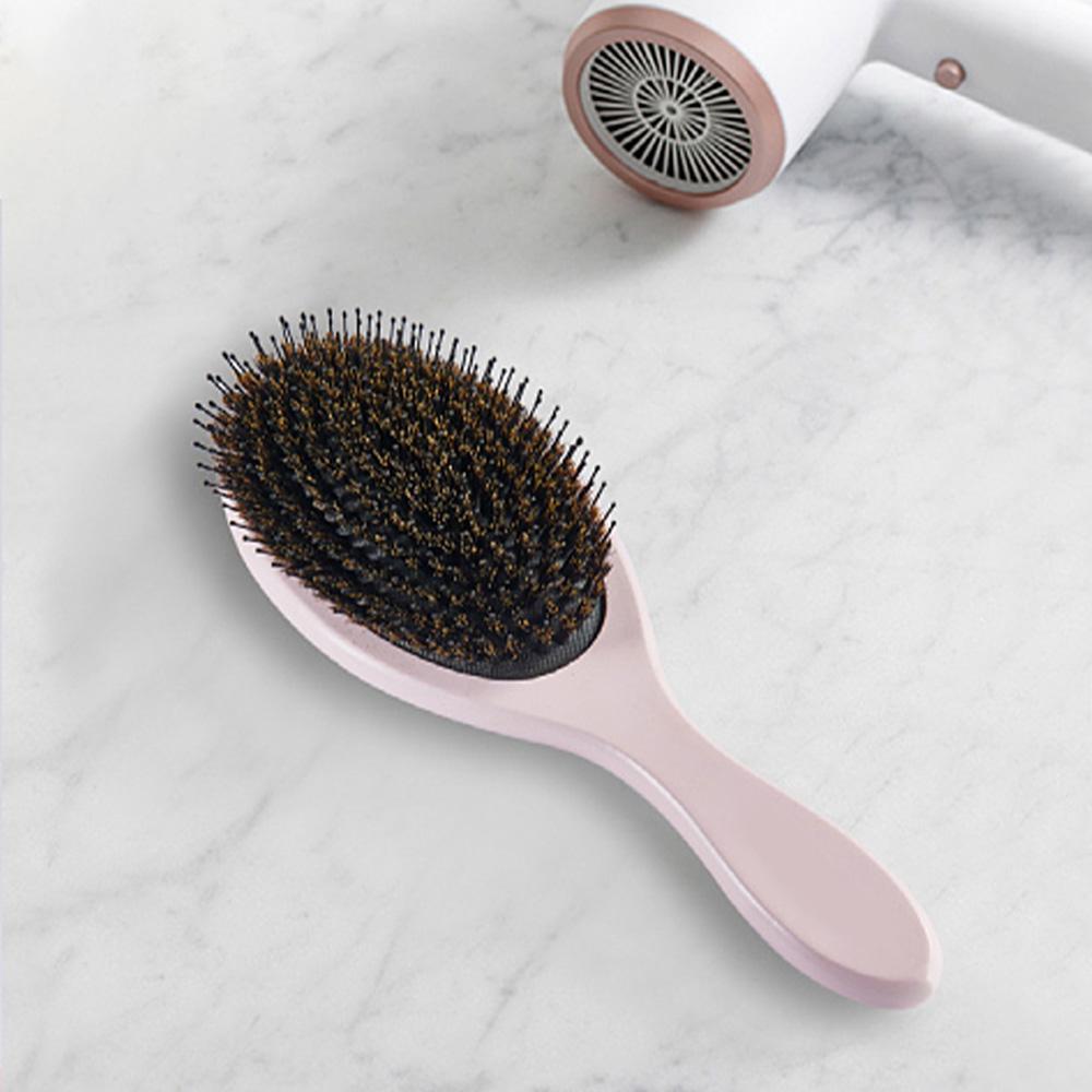 Bamboo Handle Air Cushion Hair Brush - Anti-static Scalp Massage Comb, Detangling for All Hair Types, Daily Hair Care Tool