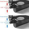 1 Pair 1/ 2 Exercise Bike Pedals with Strips, Stationary Recumbent Bike Pedals for Indoor Exercycle Bike, Spin Bike