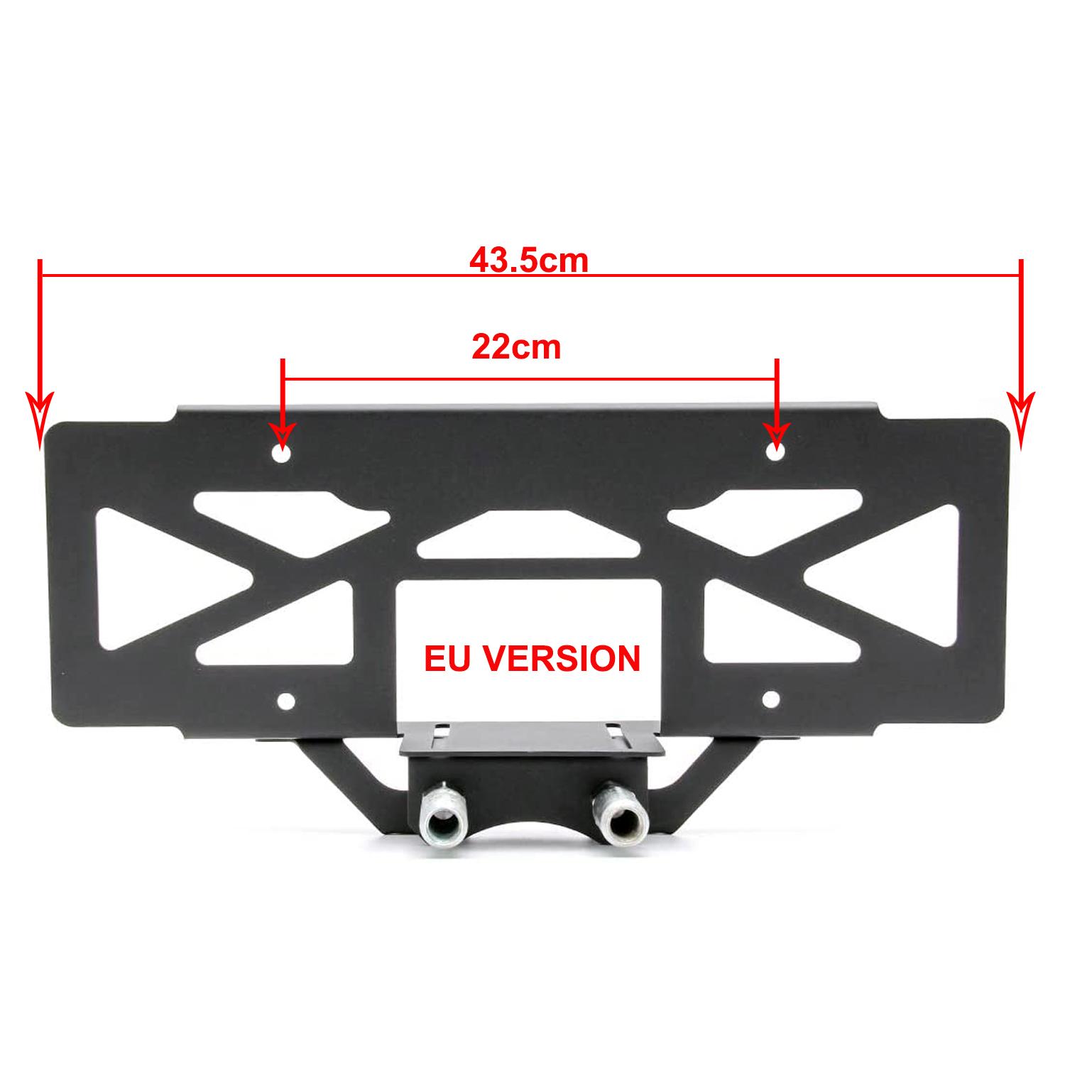 

For Jeep Wrangler JL 2018+ Rear Spare Tire License Plate Holder Relocate Mounting Bracket US/EU Version
