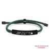 Stainless Steel Black Red Woven Rope Bracelet - Trendy European and American Fashion, Engraved, Christmas Gift