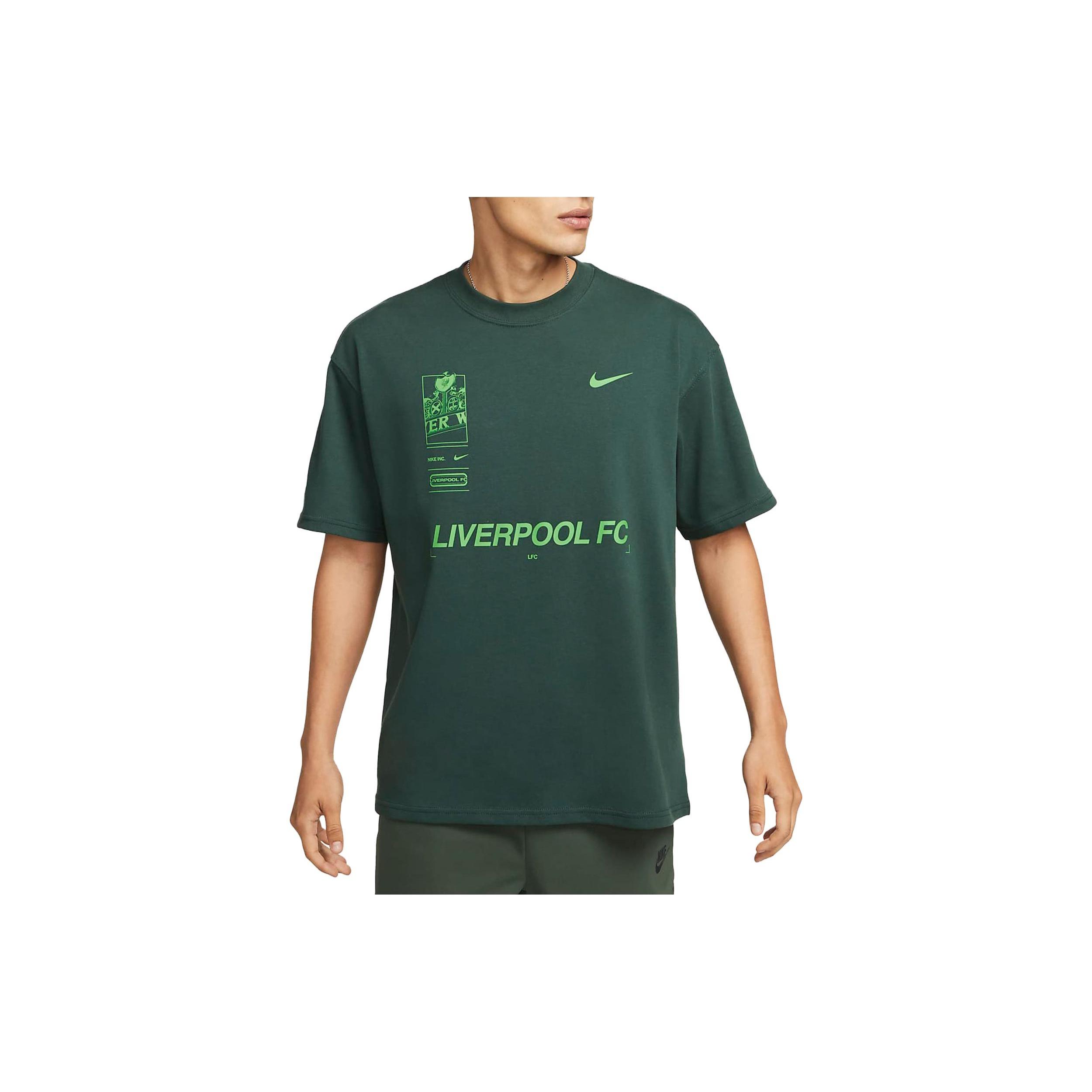 Nike Liverpool FC Max90 Soccer T-shirt  Green  Men s FQ1545-397 M